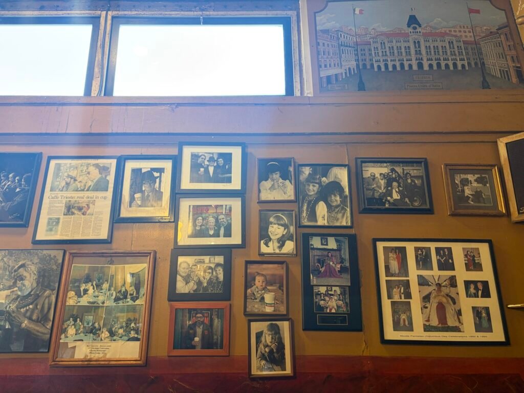 Caffè Trieste in North Beach: What to Expect at San Francisco's First Espresso Bar Wooden tables and Italian coffeehouse interior at Caffè Trieste