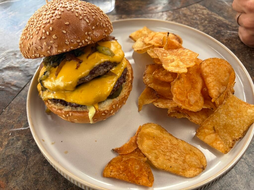 Lakeside Grill at Vintner's Golf Club: A Relaxed Lunch Spot in Napa Valley Yountville golf course restaurant burger