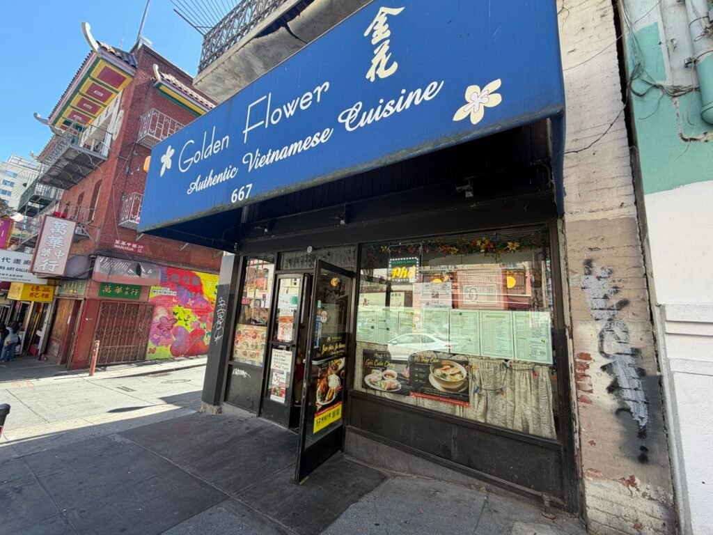 A Vietnamese Pho Spot in San Francisco's Chinatown Worth the Trip Golden Flower Restaurant exterior in San Francisco Chinatown
